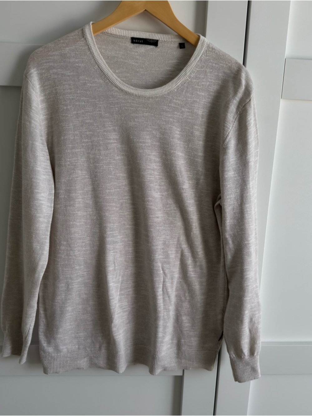 Light Beige Crewneck Sweater